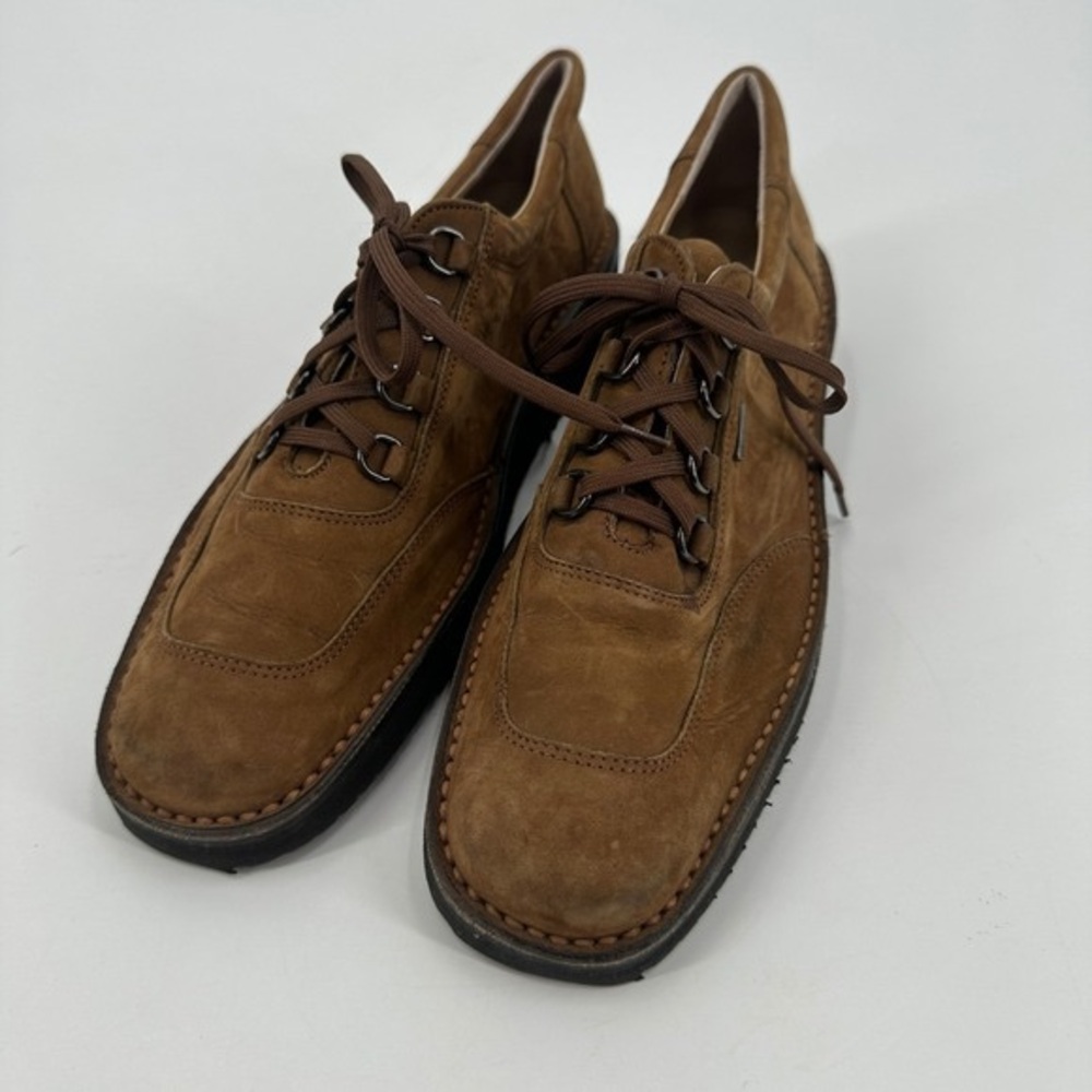 Men's Brown Suede Lace-Up Casual Shoes